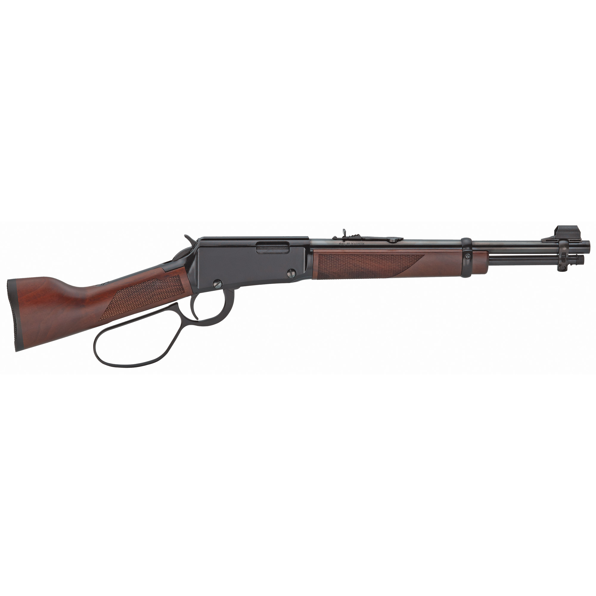Henry Repeating Arms, Mare's Leg, Lever Action Pistol, 22WMR, 12.875" Barrel, Black, Walnut Grip, Adjustable Sights, 9 Rounds