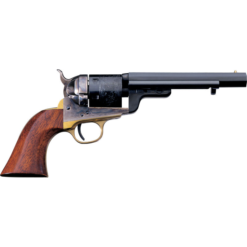 Cimarron 1851 Richards-Mason Revolver .38 Special 5.5" Barrel 6 Rounds Walnut Grips Case Hardened Brass and Blue Finish