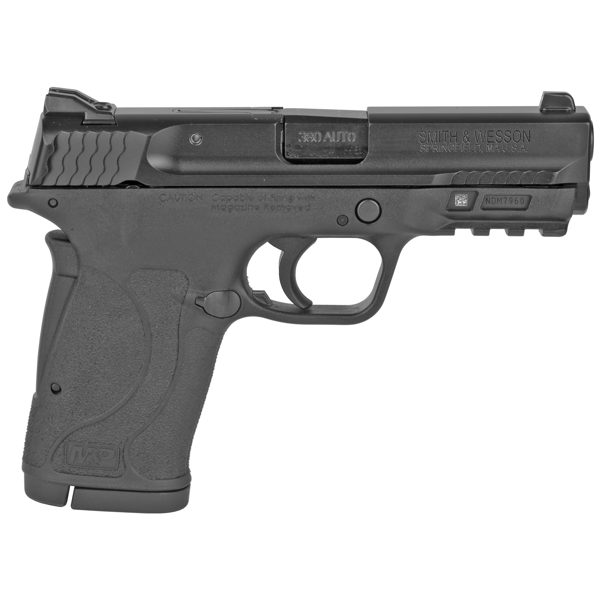 Smith & Wesson, M&P380 Shield EZ M2.0, Internal Hammer Fired, Semi-automatic, Polymer Frame Pistol, Micro-Compact, 380ACP, 3.675" Barrel, Armornite Finish, Black, 3 Dot Sights, 8 Rounds, 2 Magazines