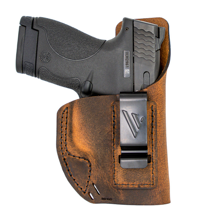 Versacarry Element IWB Holster for Sig P365 and P365XL Right Hand Leather Distressed Brown