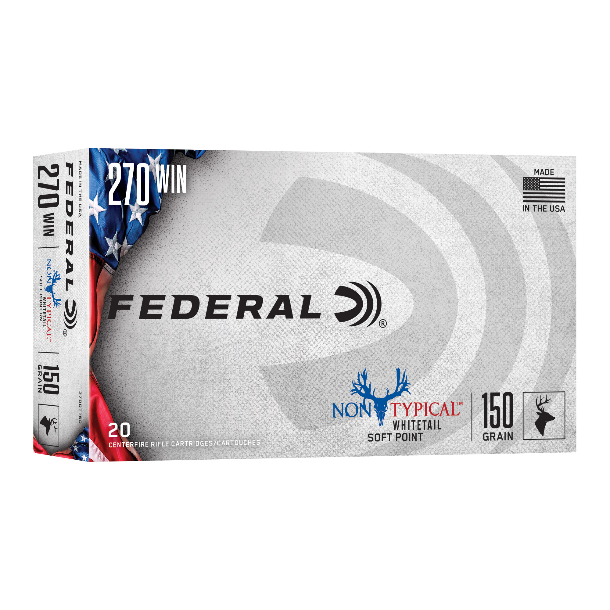 Federal, Non Typical, 270 Win, 150Gr, Soft Point, 20 Round Box