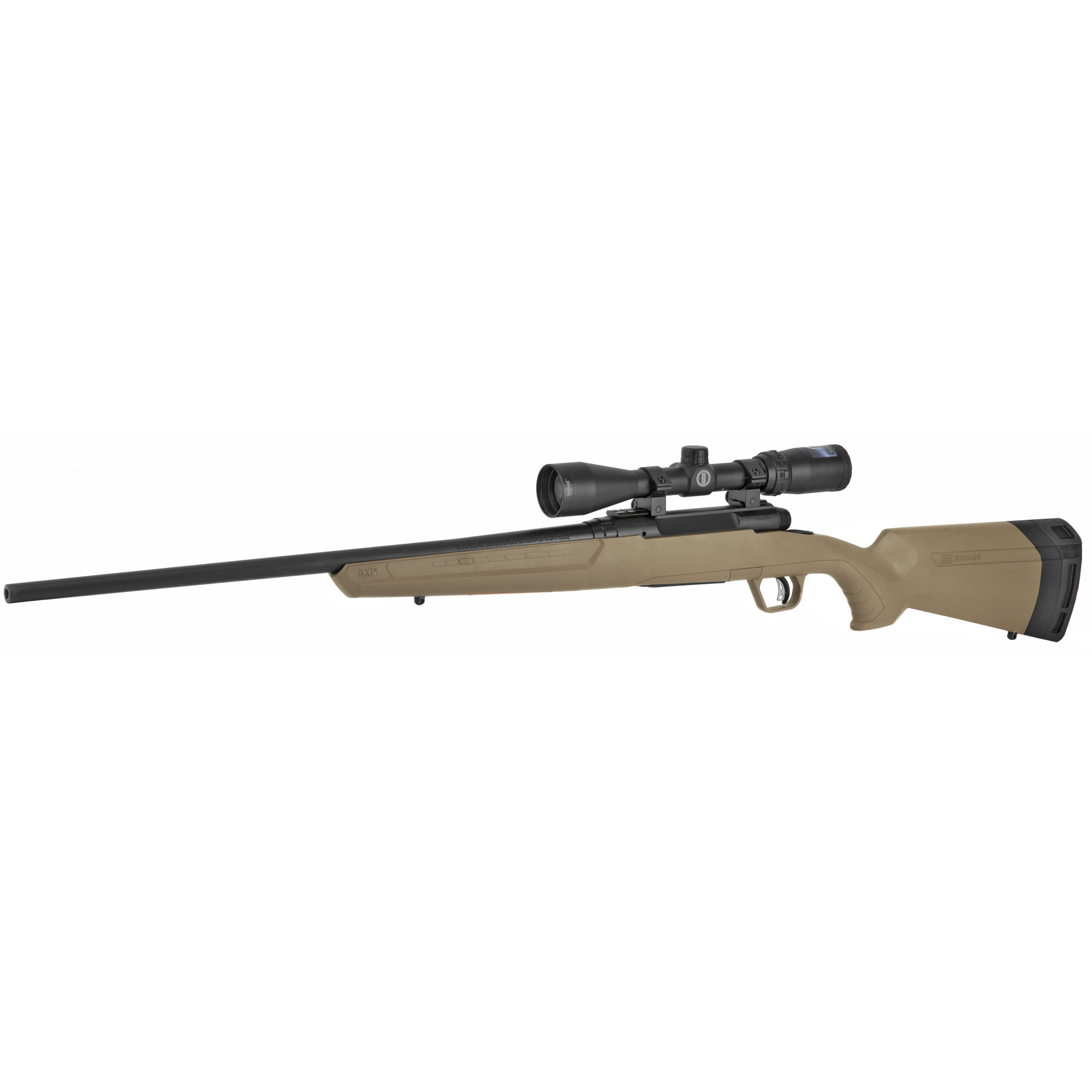 Savage, Axis II FDE, Bolt Action, Rifle, 308 Winchester, 22" Sporter Barrel, Flat Dark Earth, Polymer Stock, Right Hand, 4Rd, Includes 1 magazine/Banner 3x9x40 Scope