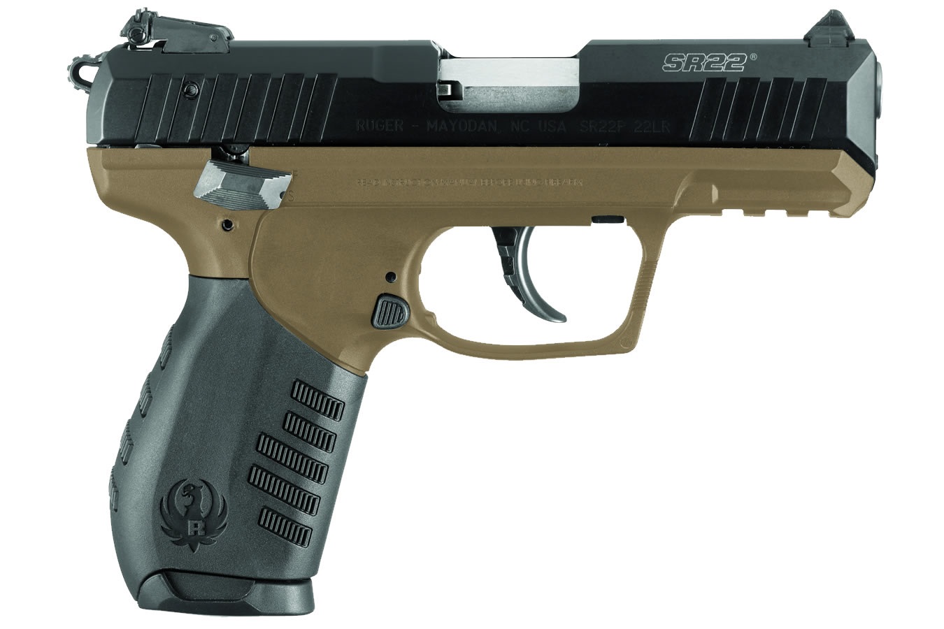 SR22, .22LR, 3.5" Barrel, Adjustable 3-Dot Sights, Black/FDE, (2) 10-Rd