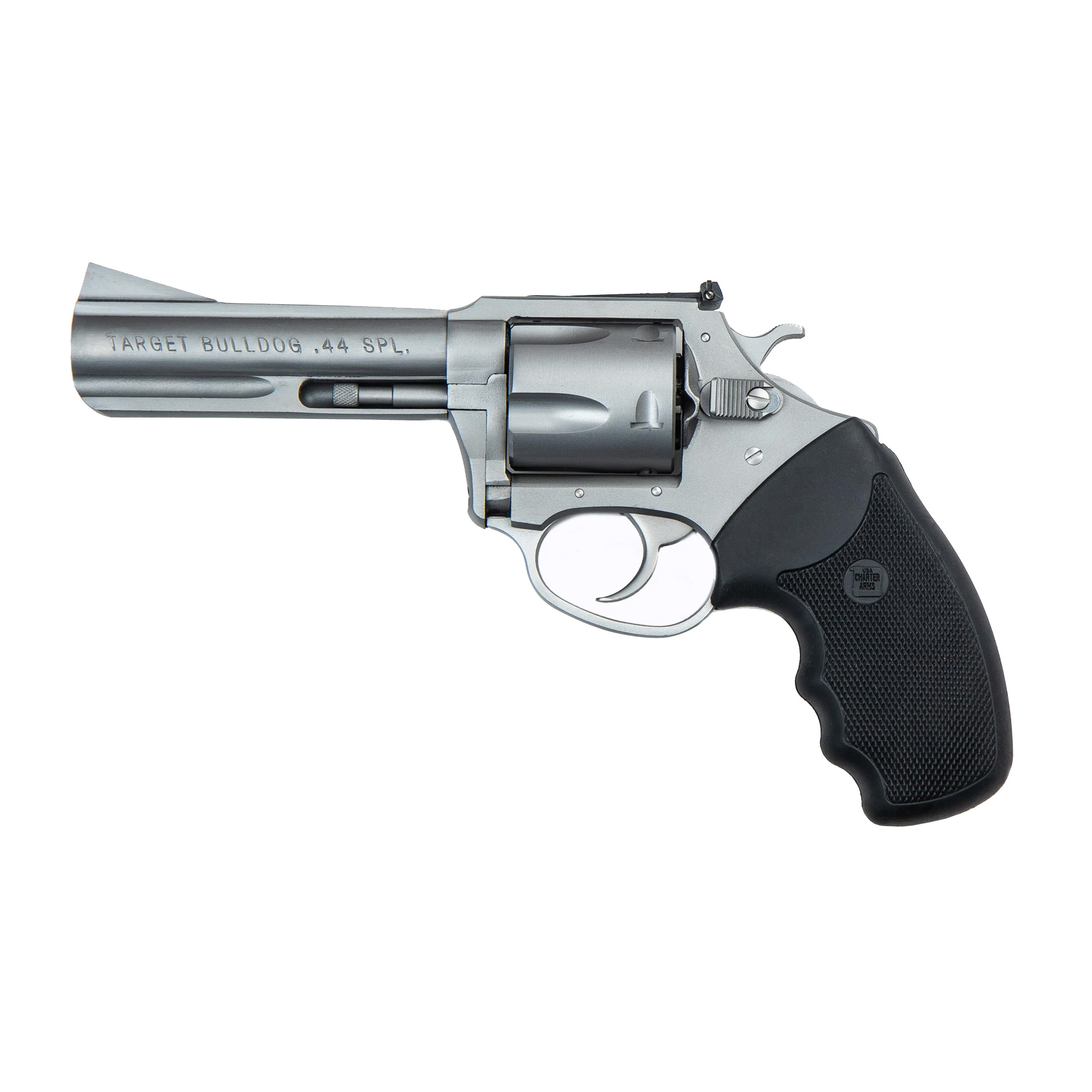 Charter Arms, Bulldog, Revolver, 44 Special, 4.2" Barrel, Steel, Stainless Finish, Rubber Grips, Fixed Sights, 5 Rounds