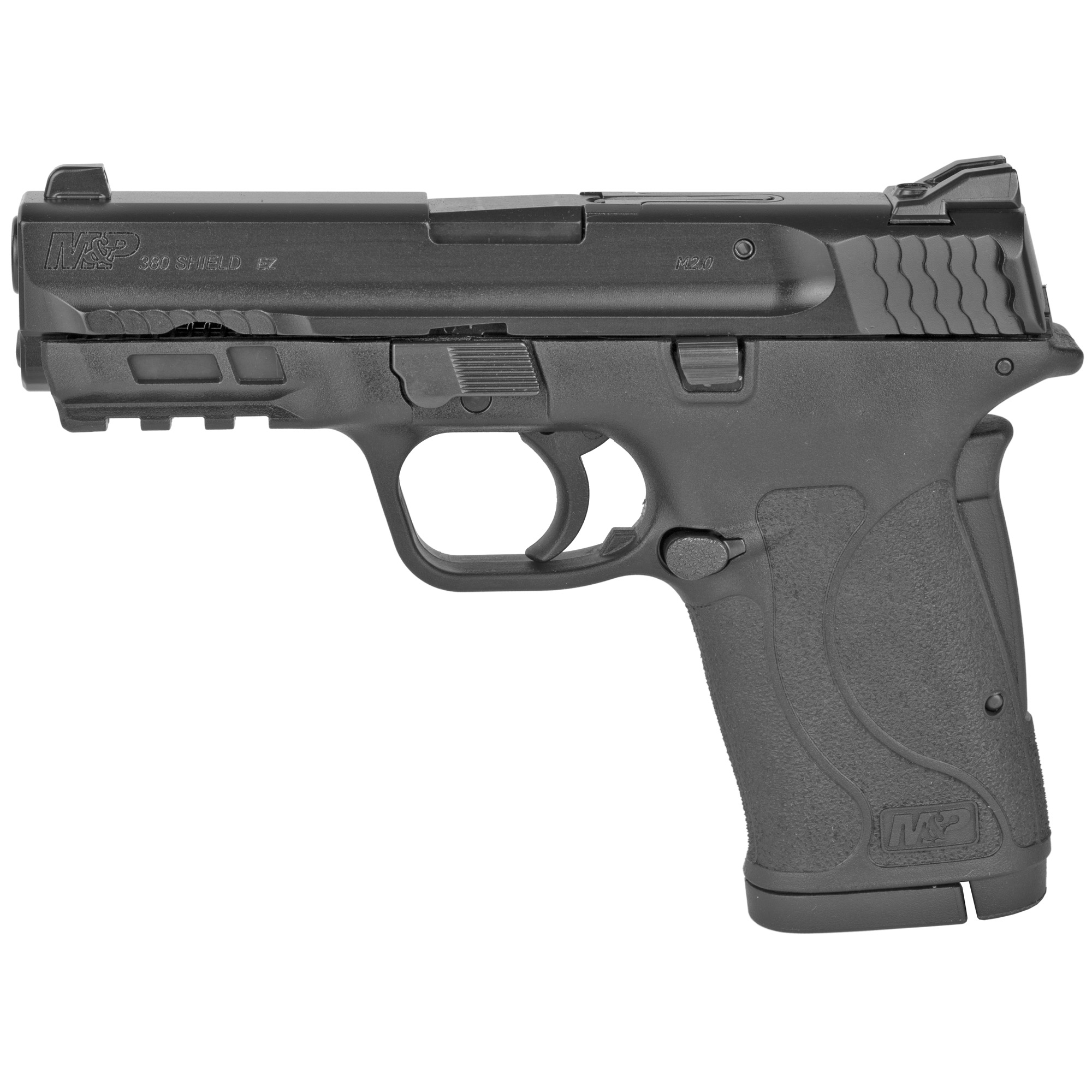 Smith & Wesson, M&P380 Shield EZ M2.0, Internal Hammer Fired, Semi-automatic, Polymer Frame Pistol, Micro-Compact, 380ACP, 3.675" Barrel, Armornite Finish, Black, 3 Dot Sights, 8 Rounds, 2 Magazines