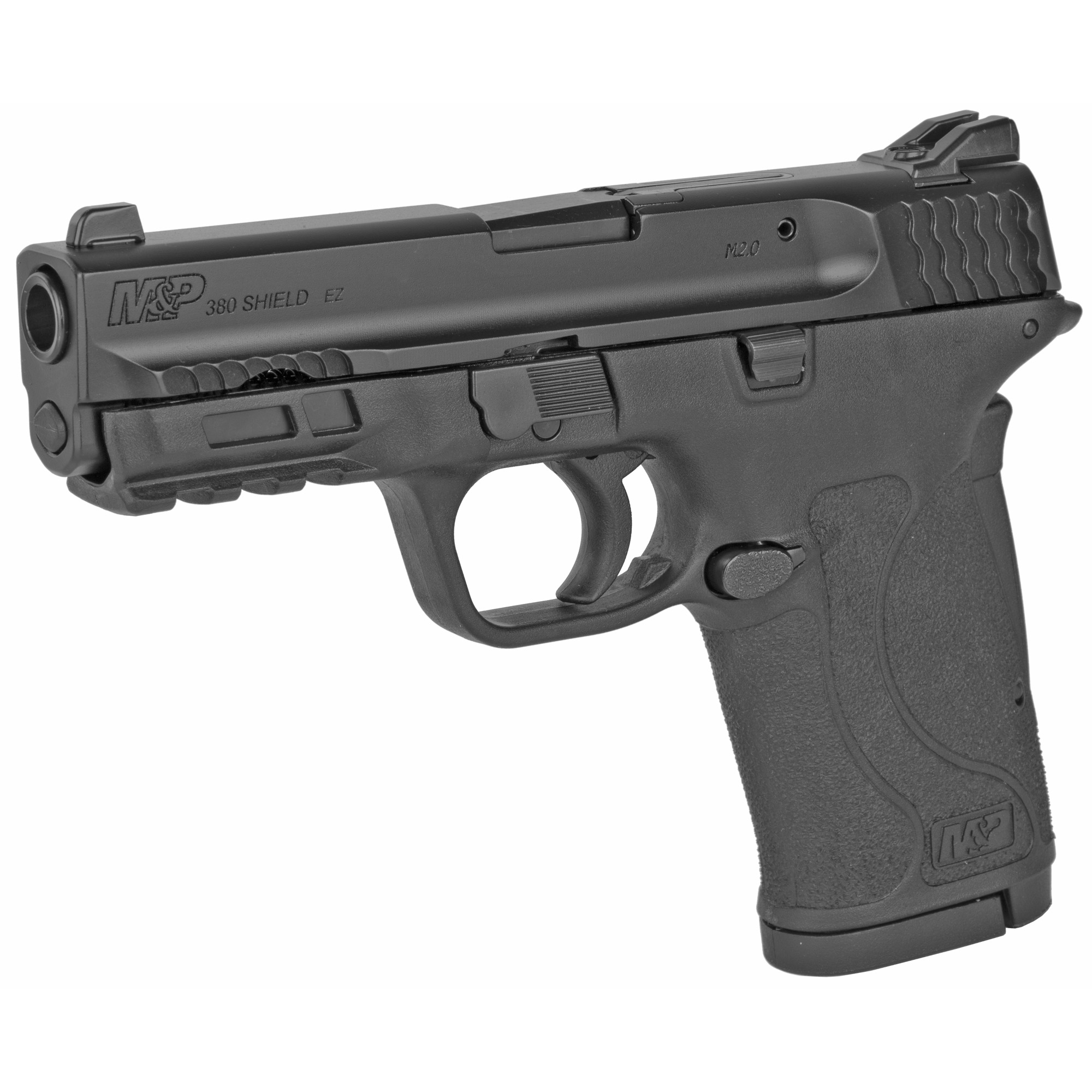 Smith & Wesson, M&P380 Shield EZ M2.0, Internal Hammer Fired, Semi-automatic, Polymer Frame Pistol, Micro-Compact, 380ACP, 3.675" Barrel, Armornite Finish, Black, 3 Dot Sights, 8 Rounds, 2 Magazines