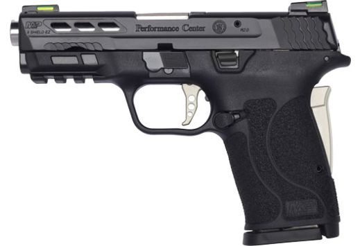 Smith & Wesson Performance Center M&P 9 Shield EZ M2.0 9mm - Ported Barrel - No Thumb Safety - Black / Silver - 8 Round