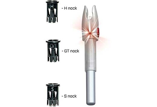 Glorynock Lighted Nock Universal Fit Red 3/Pack