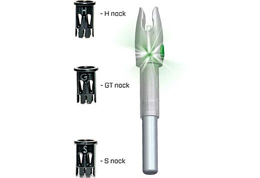 Glorynock Lighted Nock Universal Fit Green 3/Pack