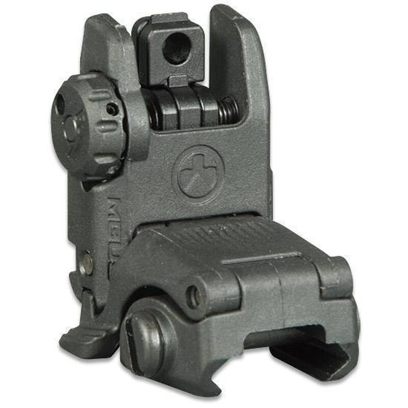 Magpul MBUS Gen 2 Flip-Up Rear Sight AR-15 Picatinny Compatible Injection Molded Polymer Black