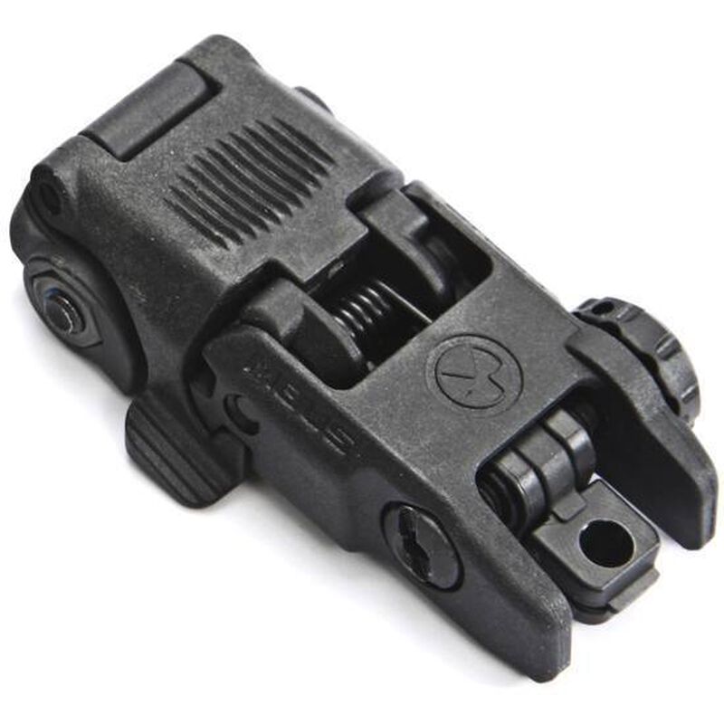 Magpul MBUS Gen 2 Flip-Up Rear Sight AR-15 Picatinny Compatible Injection Molded Polymer Black