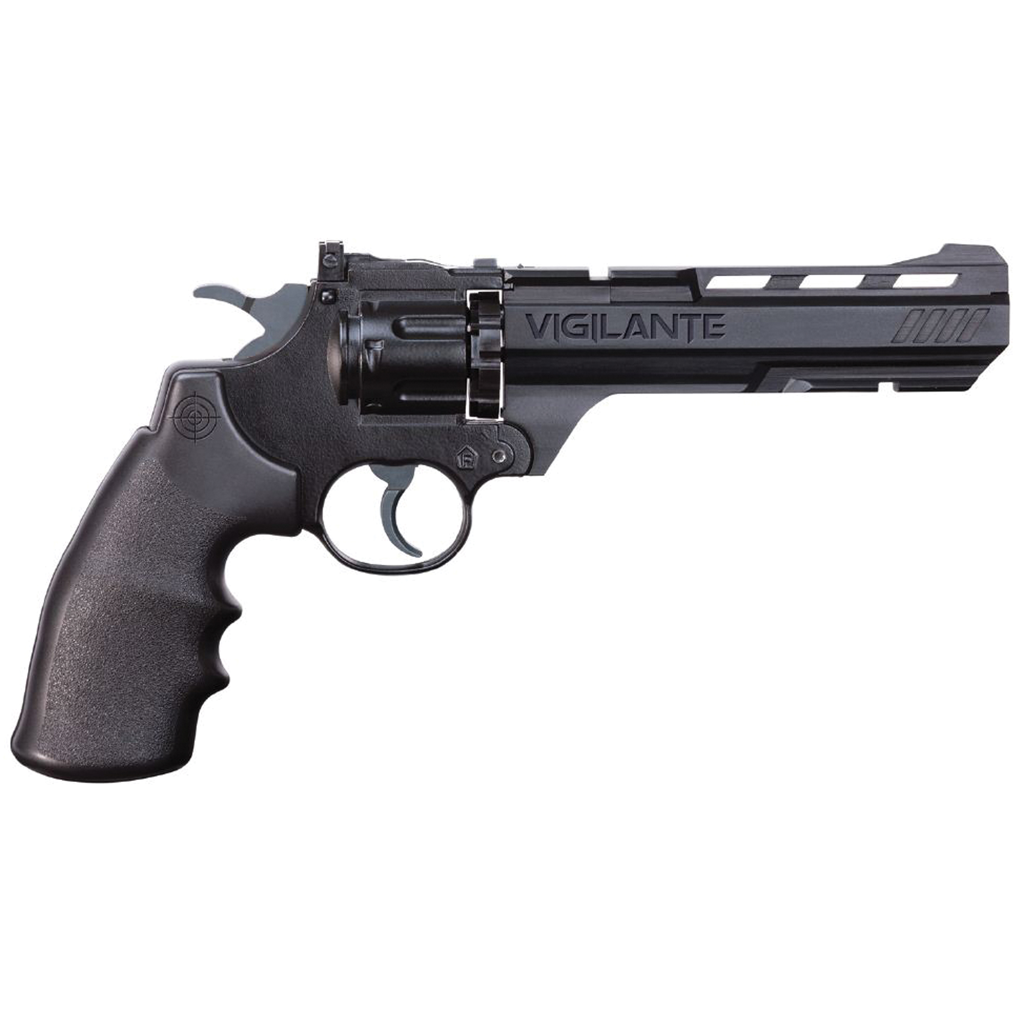 Crosman Vigilante CO2 Air Pistol Revolver Steel Black CCP8B2