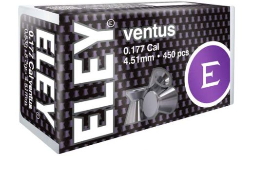 ELEY VENTUS PELLETS .177 4.51MM 8.2 GRAINS 450-PACK