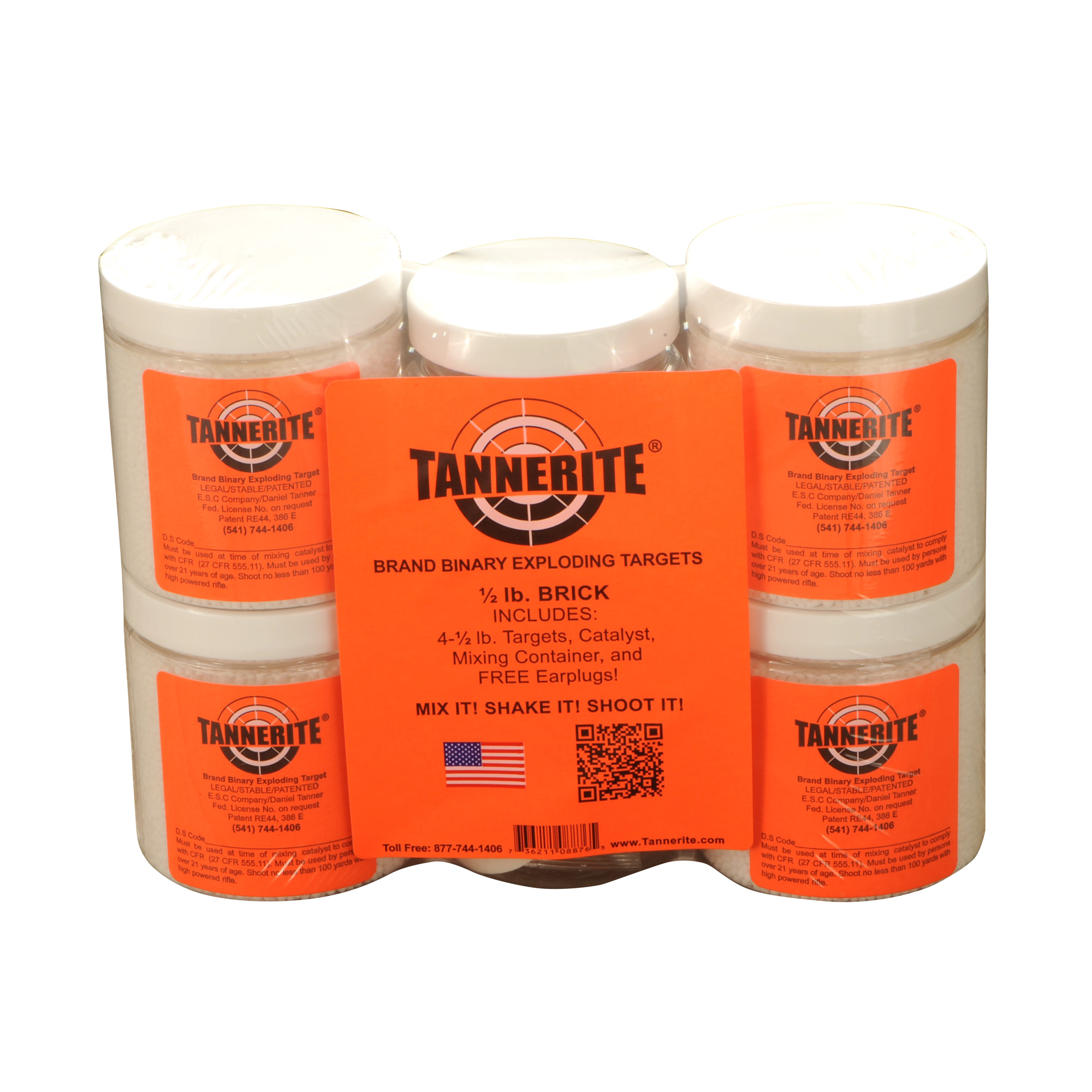 Tannerite, Half Brick, Target, 1/2 Pound, 4 Pack