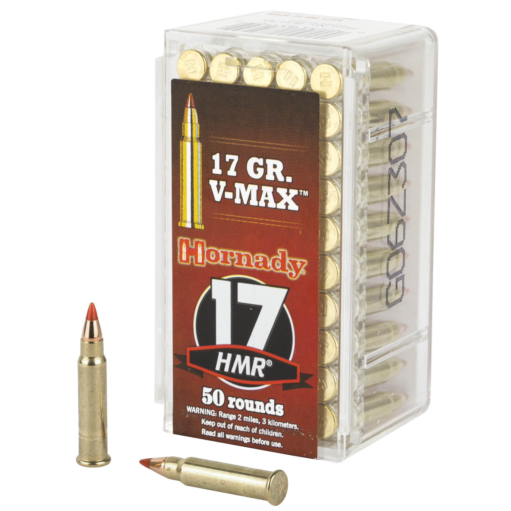 Hornady, Varmint Express, 17HMR, 17 Grain, V-Max, 50 Round Box