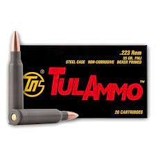 TULA 223 AMMO 55 GRAIN FMJ STEEL