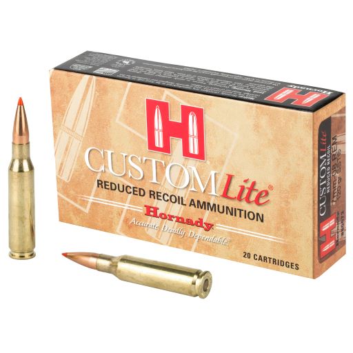 Hornady, Custom Lite, 7MM-08, 120 Grain, SST, Low Recoil, 20 Round Box