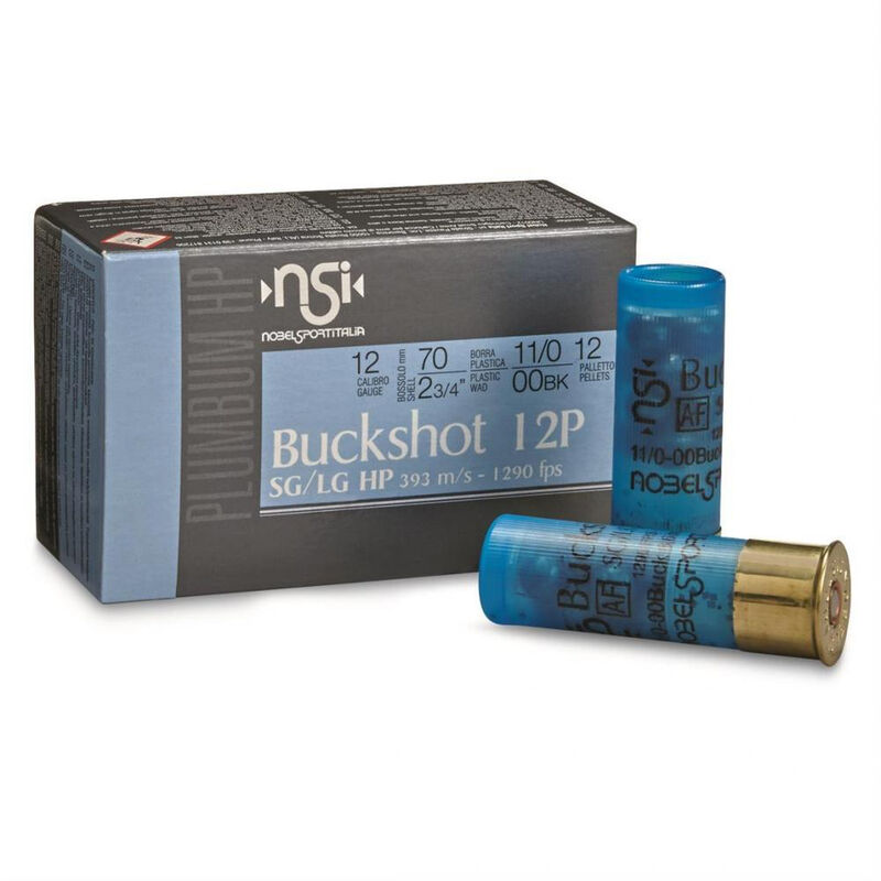 NobelSport LE 12 Gauge Ammunition 10 Rounds 2.75" Lead 00 Buck