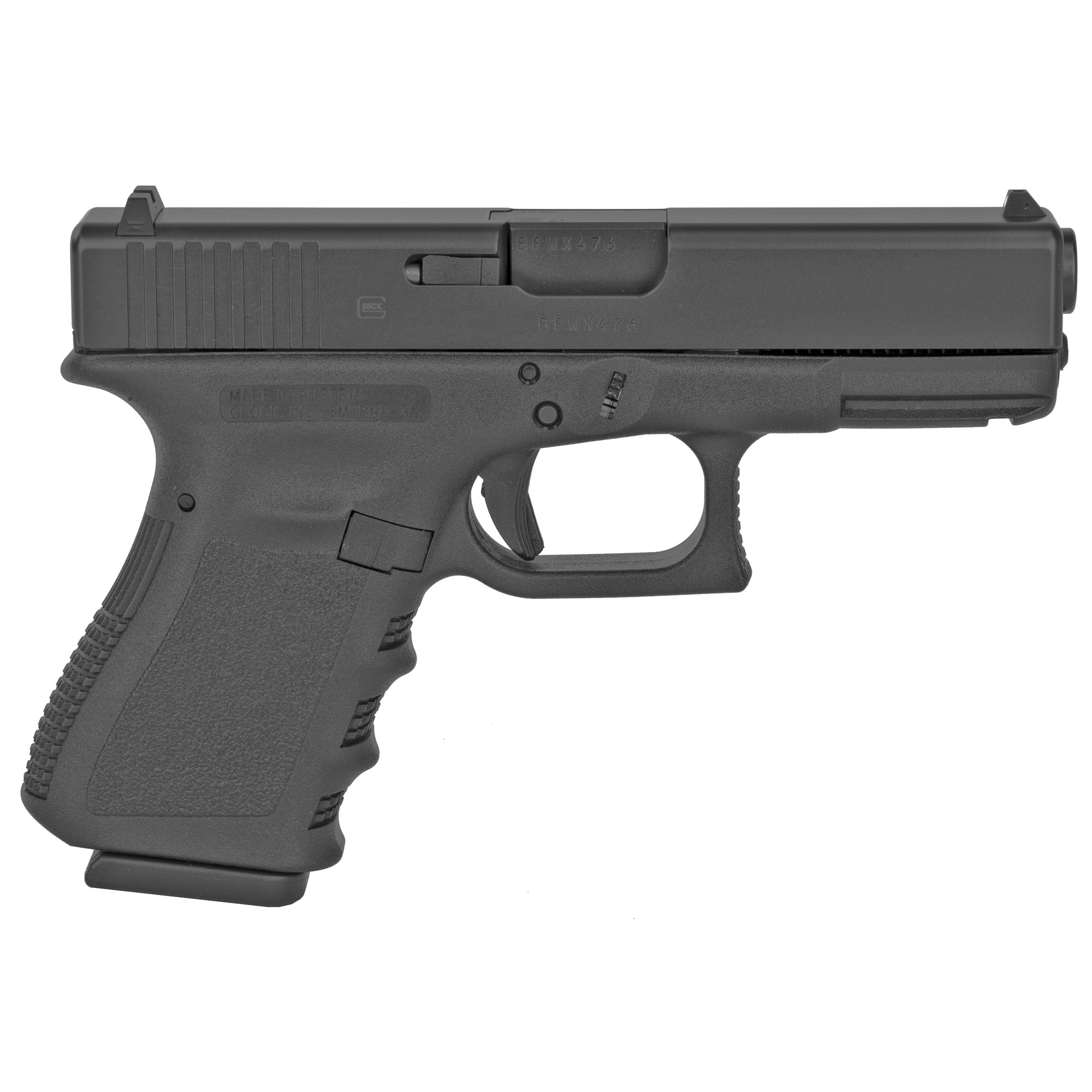 GLOCK 23 Gen3 .40 S&W Semi-Auto Pistol, 4.01" Barrel, 13 Rounds, Black