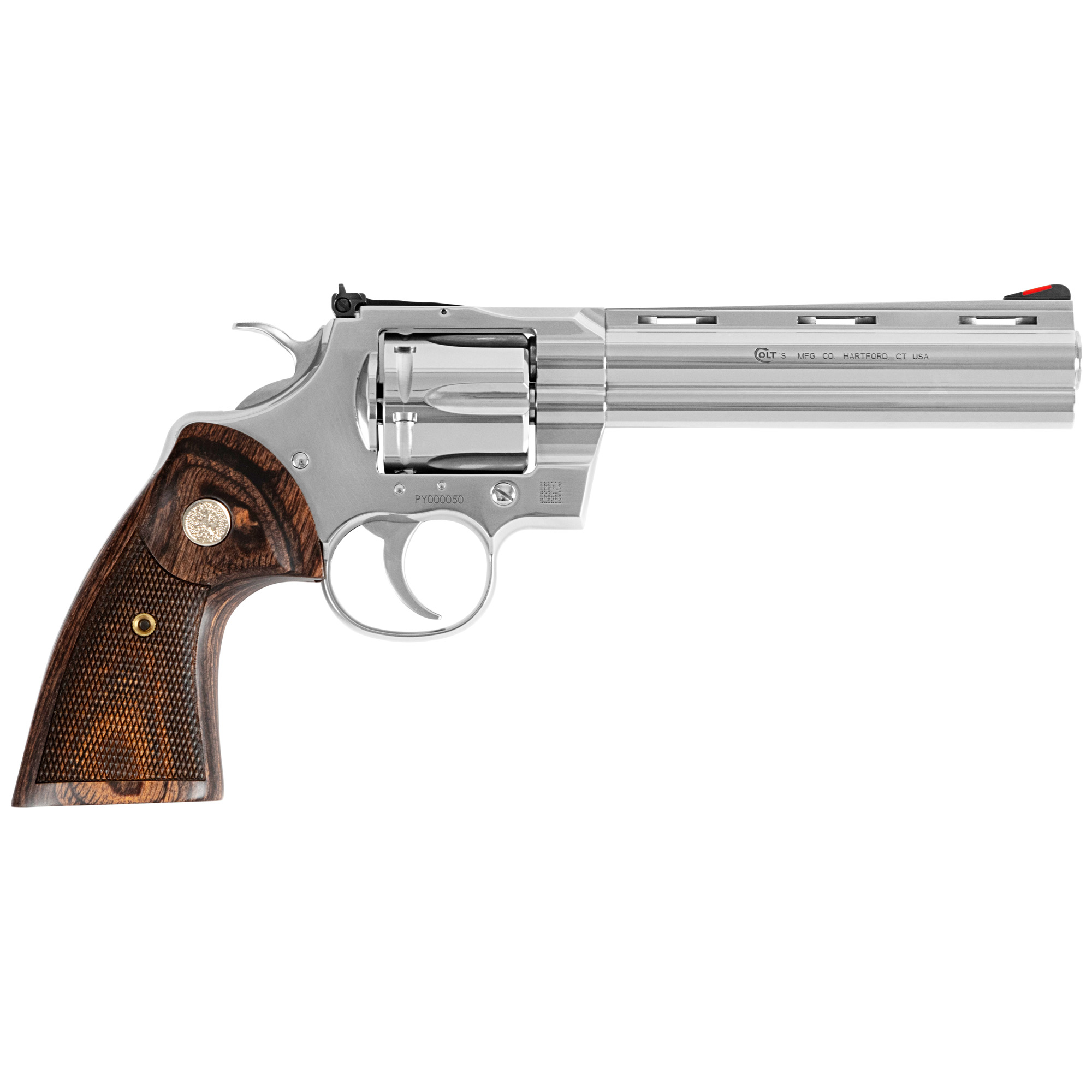 COLT PYTHON .357MAG 6" SS ADJ SIGHT WALNUT