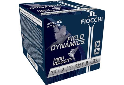 FIOCCHI HIGH VELOCITY 410 3" 11/16OZ #6 25RD